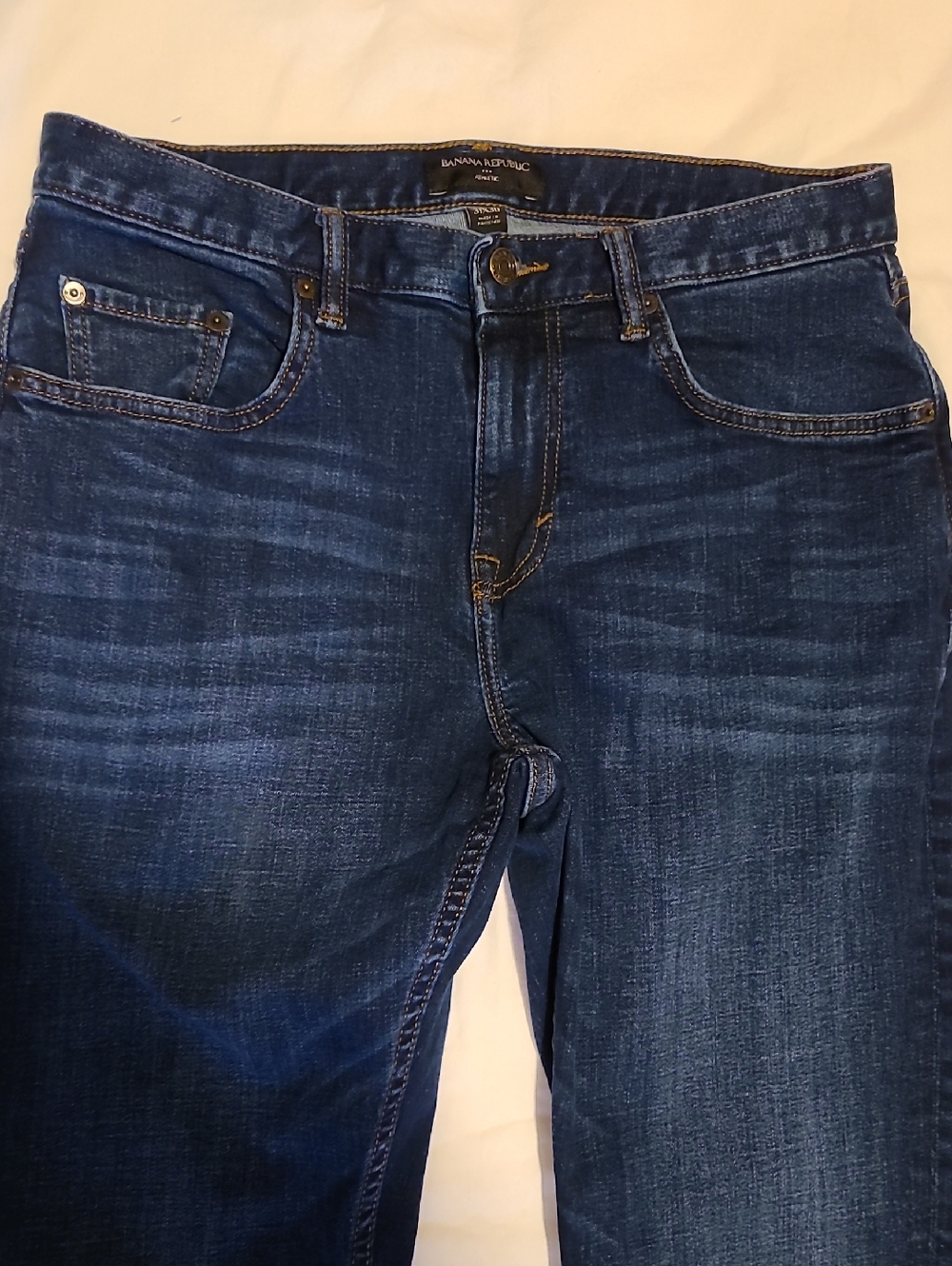 Banana Republic Athletic Jeans, Size 31 X 30, Stretch, Blue,